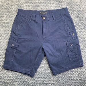Oakley Shorts Mens 34 Blue Cargo Hiking Gorpcore Camping Golf Travel Vacation